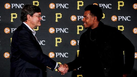 Nutting at Hayes' signing: 'It's time for us ... to put a stake in the ground' taken at PNC Park (Pirates)